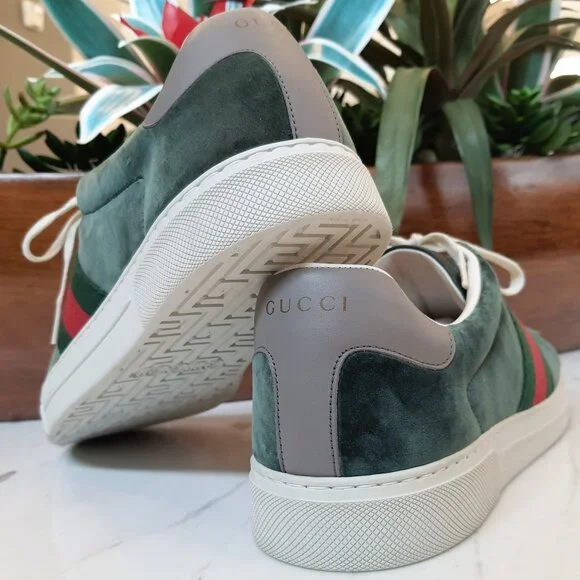 GUCCI new sneakers Ace 'Green Velvet' 757893